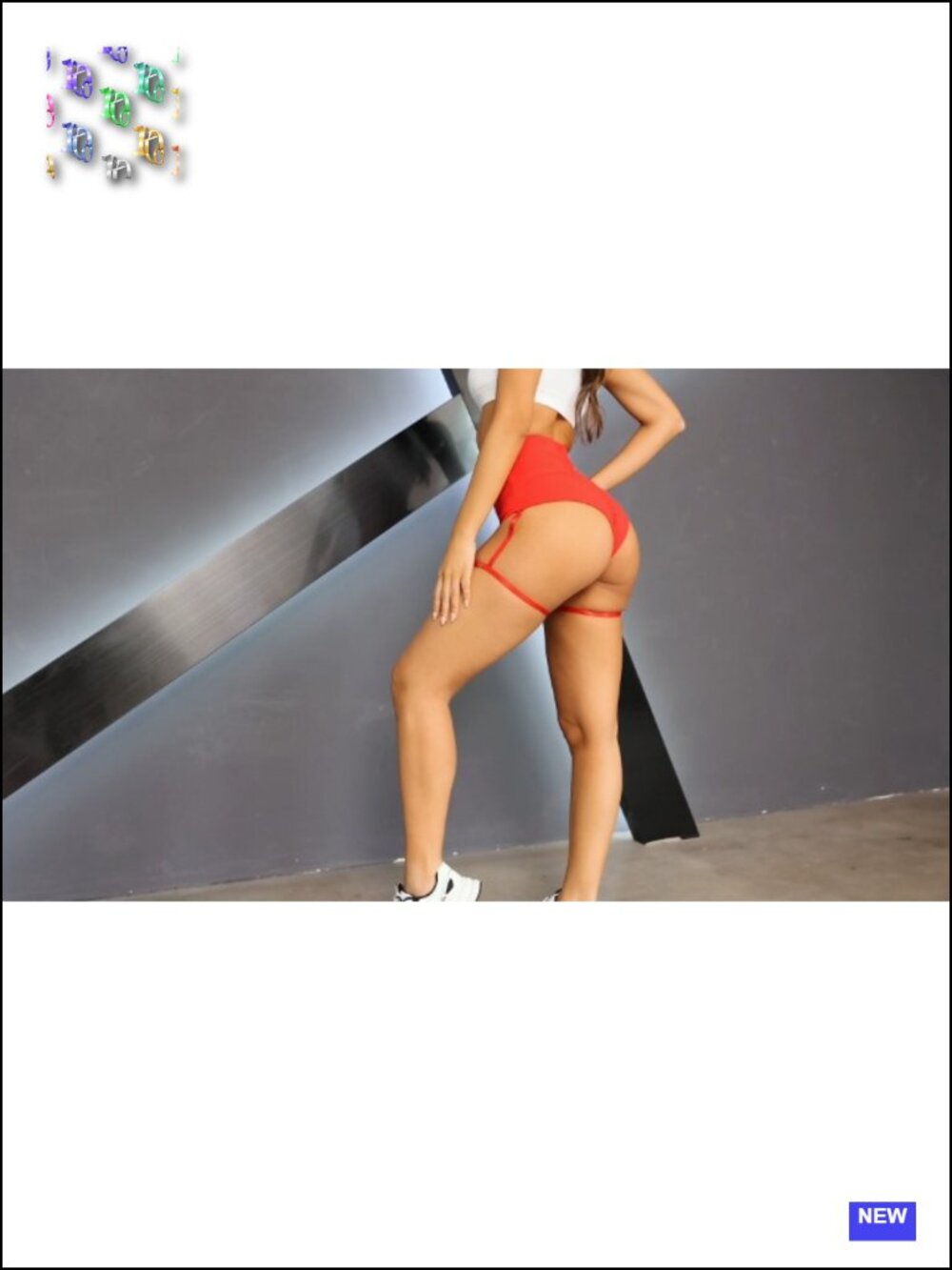 High Waist Yoga Shorts with Garters Booty Dance Sexy Cheeky Hot Pants - Picture 6 of 6